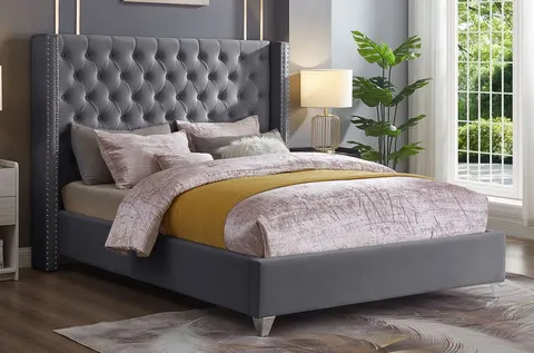 NB-2380 Wingback Platform Bed