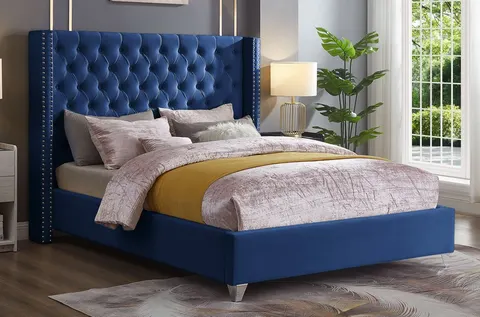 NB-2380 Wingback Platform Bed view 3
