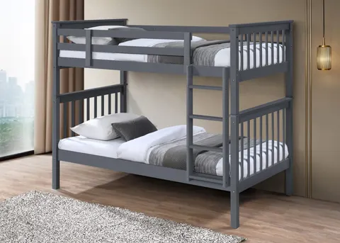 NB-2500 Single over Single Wood Bunk Bed view 2