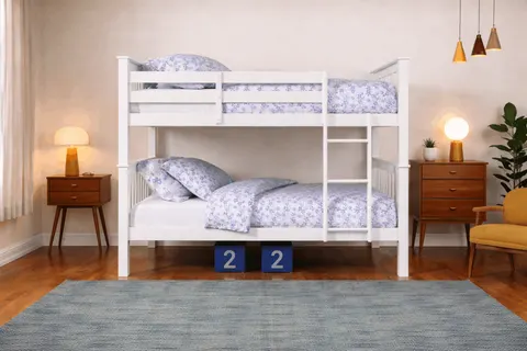 NB-2500 Single over Single Wood Bunk Bed view 6