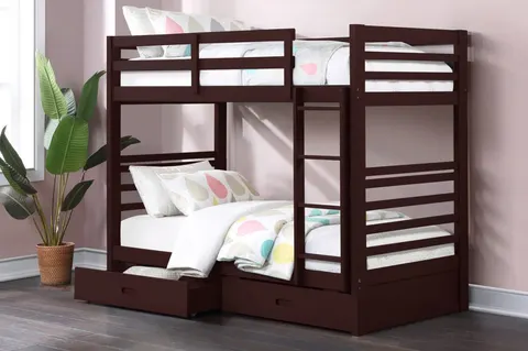 NB-2710 Single over Single Storage Bunk Bed