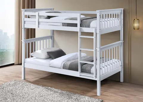 NB-2500 Single over Single Wood Bunk Bed view 3